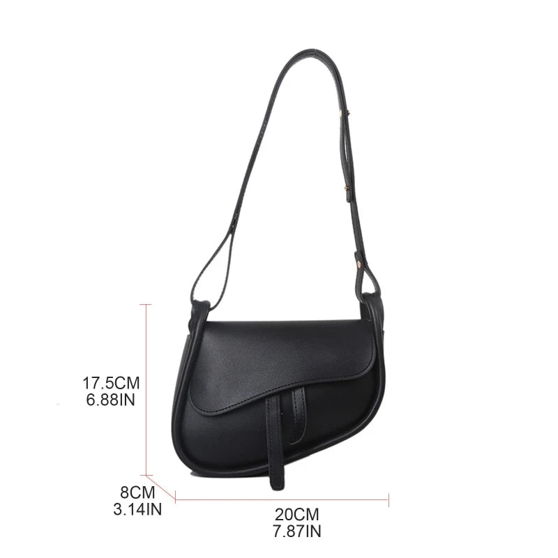 Underarm Bag Women Daily PU Leather Small Shoulder Bag