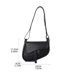 Underarm Bag Women Daily PU Leather Small Shoulder Bag