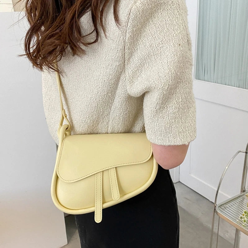 Underarm Bag Women Daily PU Leather Small Shoulder Bag