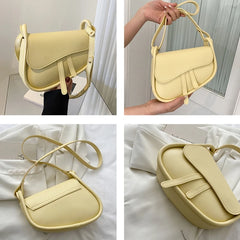 Underarm Bag Women Daily PU Leather Small Shoulder Bag