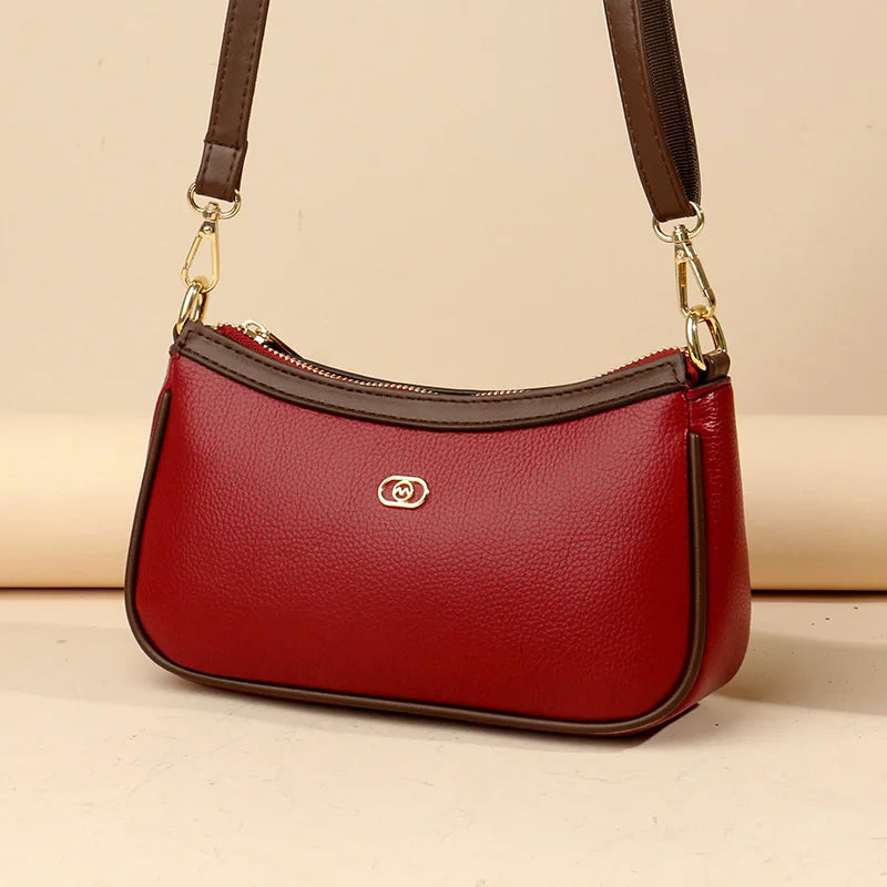 Designer Leather Crossbody Bag for Women Sac A Main Femme