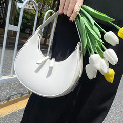 Women's Underarm Bag Solid Shoulder Hobo Messenger Purse PU Leather Handbag