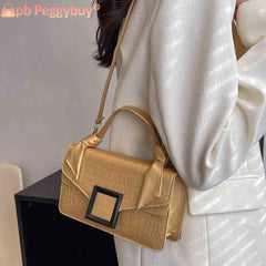 Underarm Bags Knot Handle Women Top-handle Bag PU Leather Casual Solid Flap