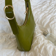Green Retro Underarm Bag Women's Shoulder Handbag