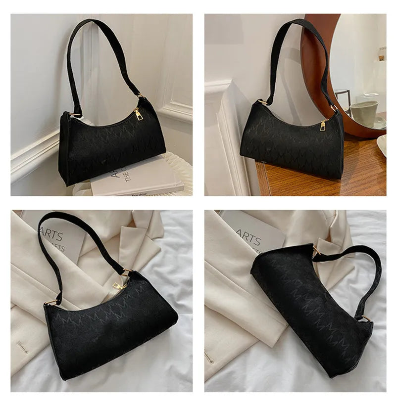 Women's Underarm Shoulder Bag Casual Armpit Purse Shopping Handbag