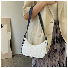 Canvas Underarm Shoulder Bag for Women Casual Tote Purse Handbag