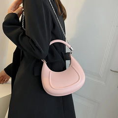 Women's Shoulder Bag Crossbody Chain Purse Solid Hobo Handbag