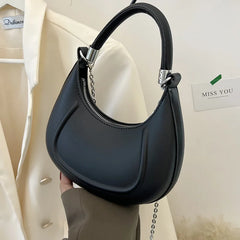 Women's Shoulder Bag Crossbody Chain Purse Solid Hobo Handbag