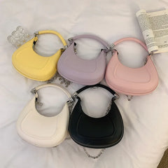 Women's Shoulder Bag Crossbody Chain Purse Solid Hobo Handbag