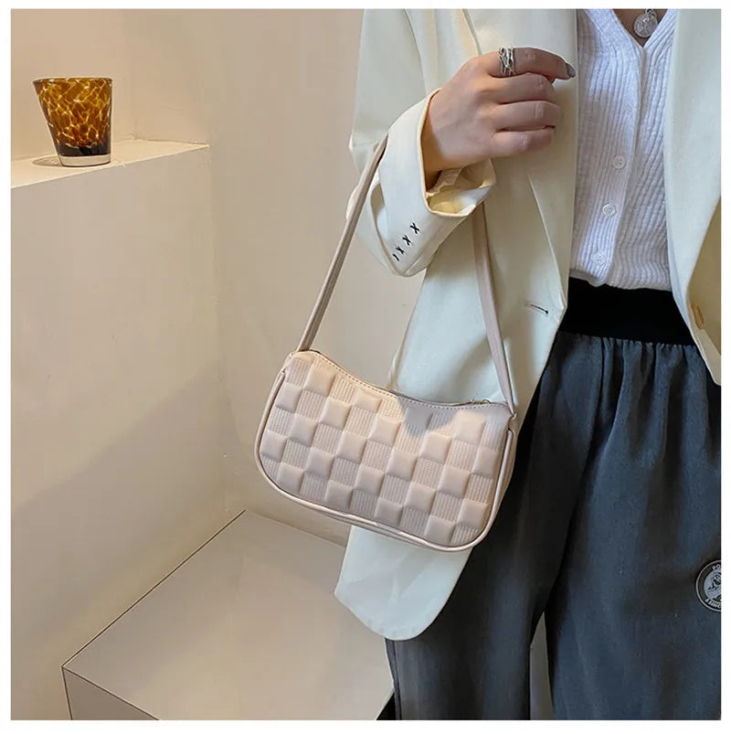 Women's PU Leather Underarm Shoulder Bag Armpit Purse Handbag
