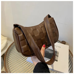 Women's PU Leather Underarm Shoulder Bag Armpit Purse Handbag
