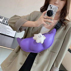 Peas PU Leather Shoulder Bags for Women Crossbody Chest Bag