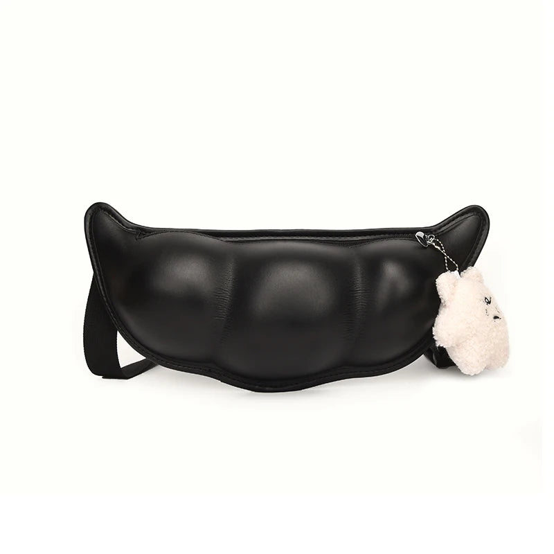Peas PU Leather Shoulder Bags for Women Crossbody Chest Bag