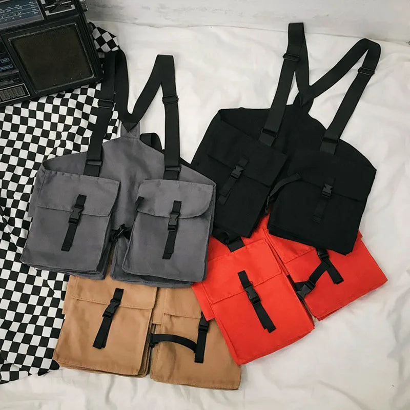 Tactical Chest Bag Unisex Streetwear Hip Hop Vest Bag