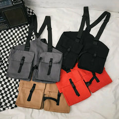 Tactical Chest Bag Unisex Streetwear Hip Hop Vest Bag