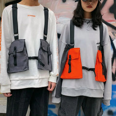 Tactical Chest Bag Unisex Streetwear Hip Hop Vest Bag