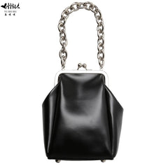 Vintage Chain Bag Women's Handbags Shell Lock Bags Lady PU