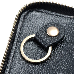 Vintage Leather Wallet Men Key Holder Housekeeper Keys Organizer Women