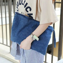 Vintage Denim Women Bags HandBags Girls Clutches Totes Purse