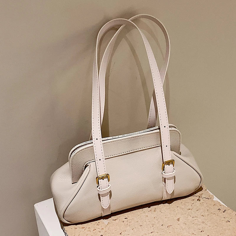 Vintage Shoulder Bag For Women Texture Cloud Underarm Bags High Female All-match