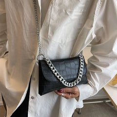 Leather Chain Waist Bag Fanny Pack Women Shoulder Crossbody Chest Bags