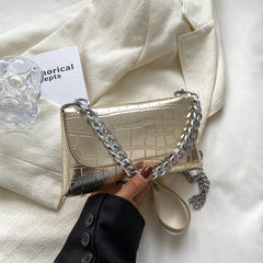 Leather Chain Waist Bag Fanny Pack Women Shoulder Crossbody Chest Bags