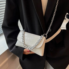 Leather Chain Waist Bag Fanny Pack Women Shoulder Crossbody Chest Bags
