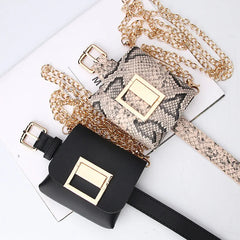 Women's Fanny Pack Waist Bag Chain Phone Bags for Lady Belt Pack