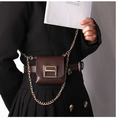 Women's Fanny Pack Waist Bag Chain Phone Bags for Lady Belt Pack