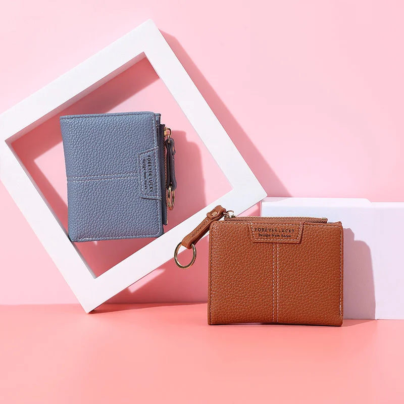 Women's Short Wallet Coin Purse Card Holder Small Ladies Mini Clutch