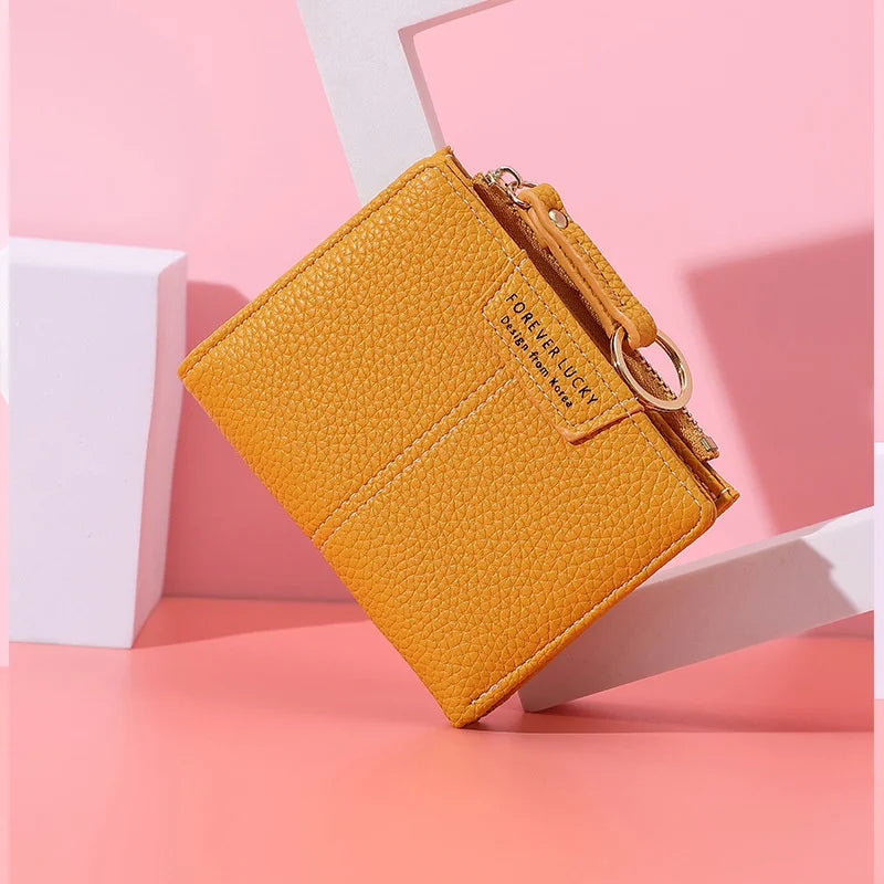 Women's Short Wallet Coin Purse Card Holder Small Ladies Mini Clutch