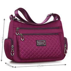Waterproof Nylon Women Messenger Bags Carteira Vintage Hobos Ladies Handbag