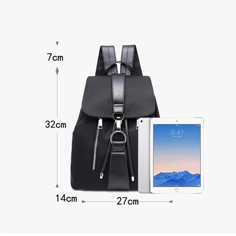 Waterproof Oxford Backpack Girls Schoolbag Shoulder Bag High Women