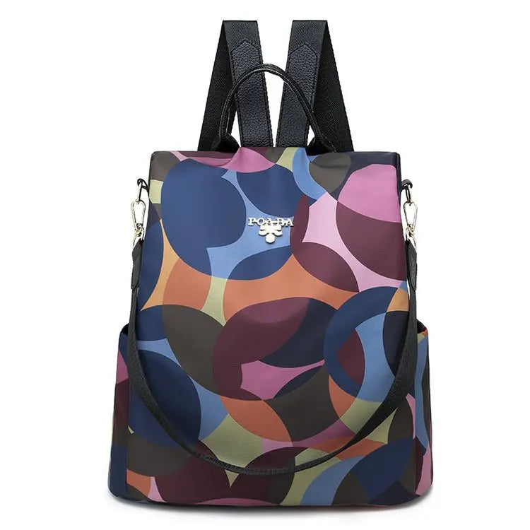 Waterproof Oxford Anti-theft Backpack for Women High School Bag