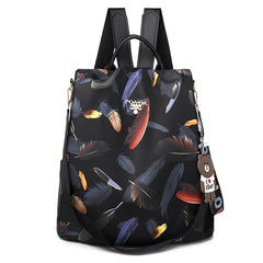 Waterproof Oxford Anti-theft Backpack for Women High School Bag