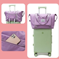 Waterproof Travel Bags Nylon Cloth Canvas Shoulder Bag Weekend Bag