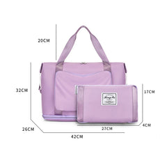 Waterproof Travel Bags Nylon Cloth Canvas Shoulder Bag Weekend Bag