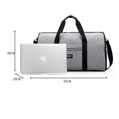 Men's Waterproof Fitness Travel Bag 2-in-1 Multifunctional