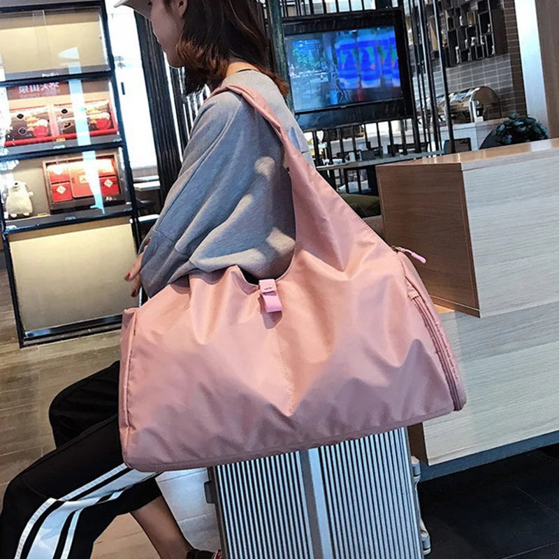 Waterproof Travel Duffle Bag For Women Multifunction Sports Gym Bag