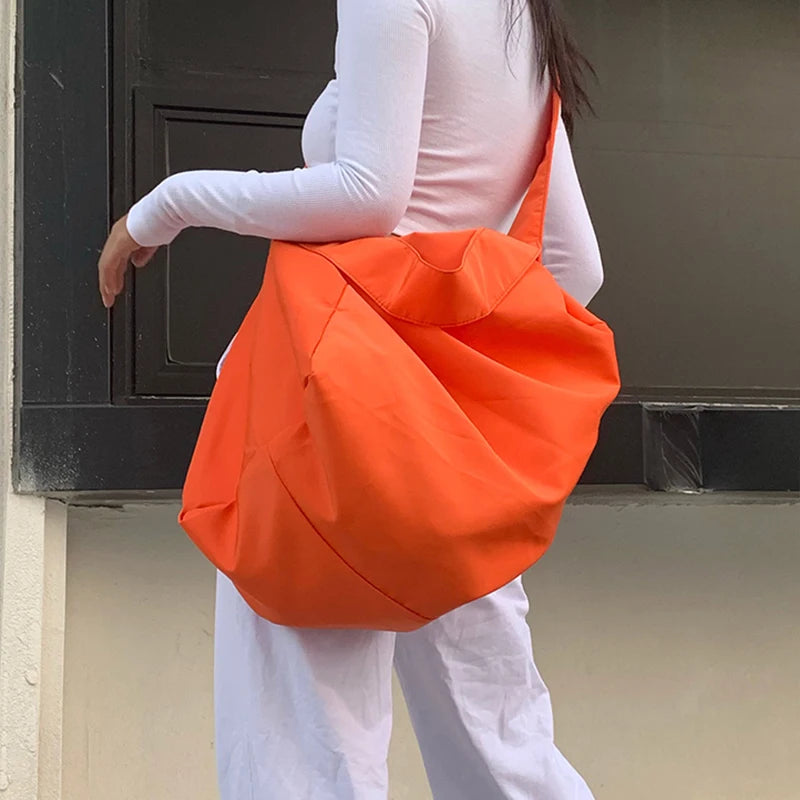 Waterproof Women Handbag Large Shoulder Hobos Bag Nylon Big Capacity