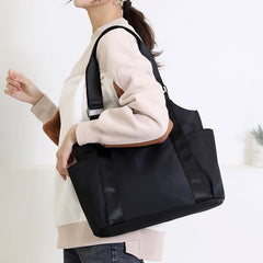 Waterproof Women Handbag Casual Large Shoulder Hobos Bag Nylon Tote Top-handle