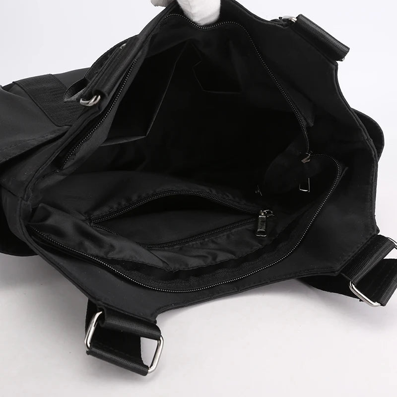 Waterproof Women Handbag Casual Large Shoulder Hobos Bag Nylon Tote Top-handle
