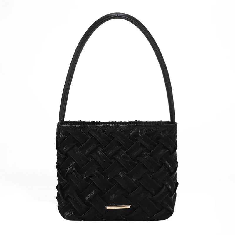 Quilted Shoulder Bags for Women Underarm Tote Handbag