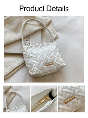 Quilted Shoulder Bags for Women Underarm Tote Handbag