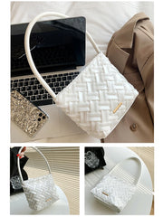 Quilted Shoulder Bags for Women Underarm Tote Handbag