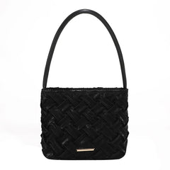 Quilted Shoulder Bags for Women Underarm Tote Handbag