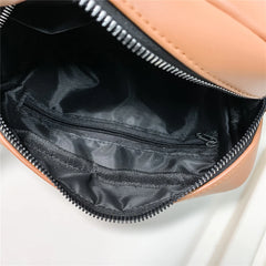 Wide Strap Crossbody Bags PU Leather Small Messenger Travel Handbags