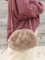 Winter Fur Crossbody Bag Womens Shoulder Tote Purse Clutch