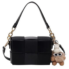 Winter Leather Square Bags Tote Plush Shoulder Crossbody Purse Handbags