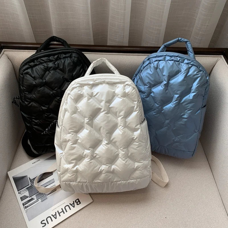 Winter Warm Space Down Backpack Women Lightweight